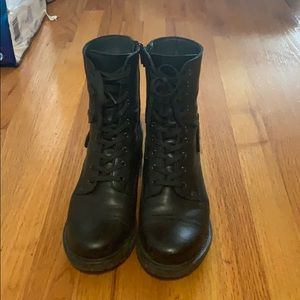 Tao Crave black combat boots size 7-7.5 EUR 38